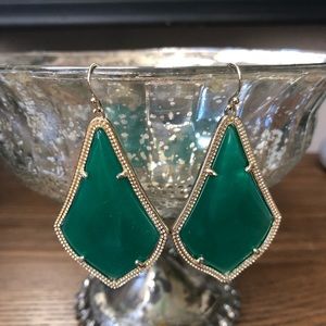 Kendra Scott Large Alex Drop in Green